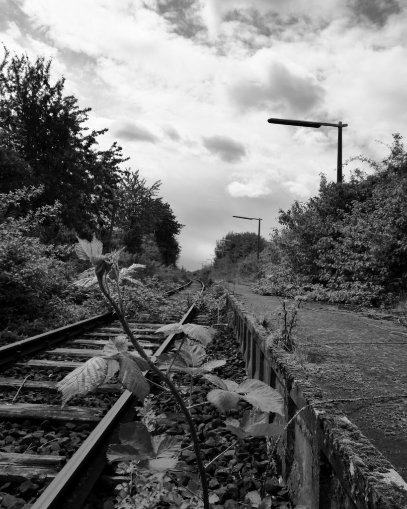 Alter Haltepunkt Obbornhofen–Bellersheim. (Horlofftalbahn)